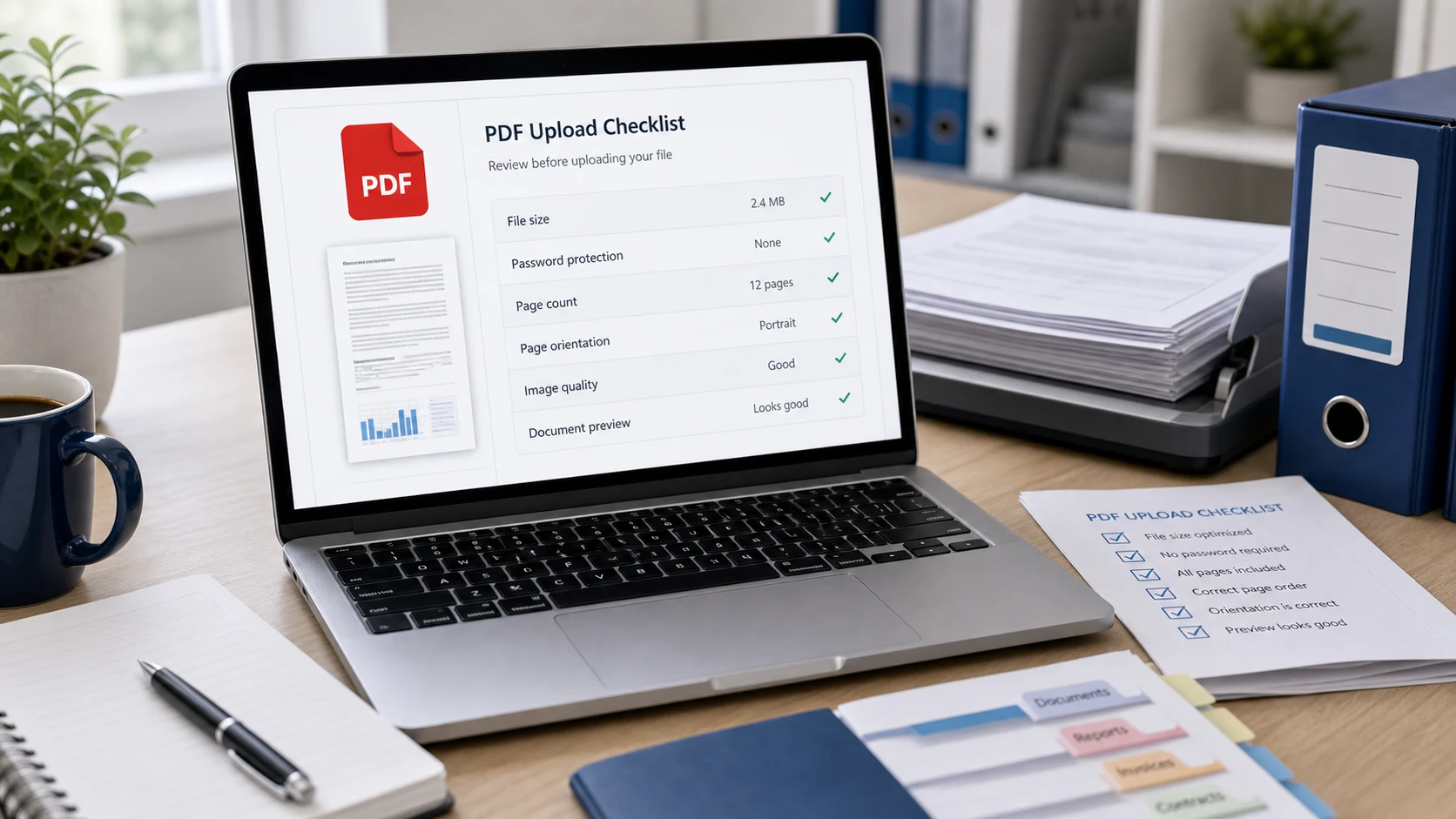 PDF upload checklist cover image