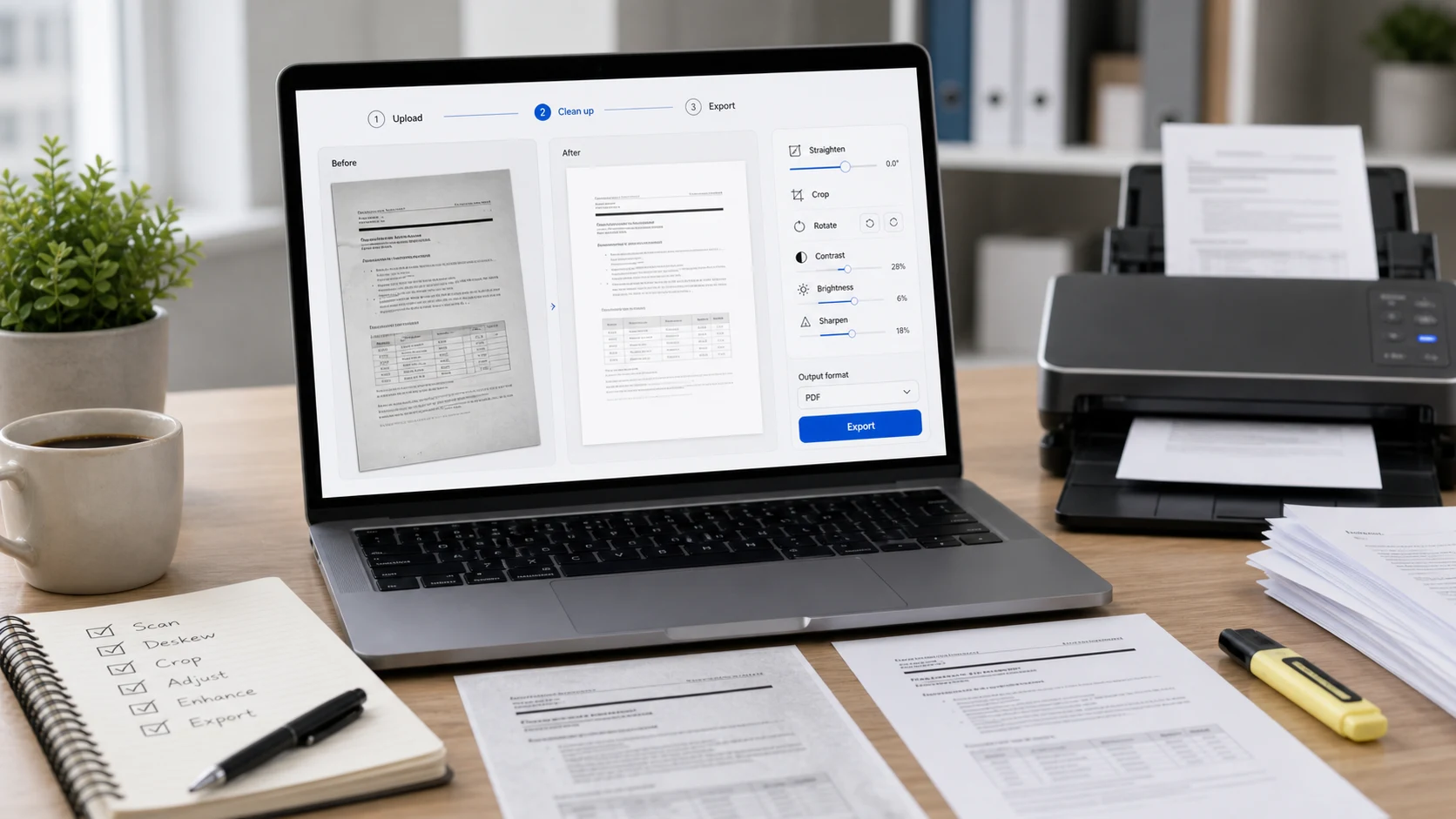 Scanned document prep cover image